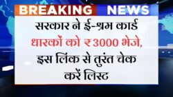 E Shram Card List: ई-श्रम कार्ड धारकों के खातों में ₹3000 की राशि भेजी गई, लिस्ट में ऐसे चेक करें अपना नाम