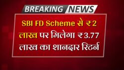 SBI FD Scheme : एसबीआई ने लॉन्च किया धाकड़ FD स्कीम ₹200,000 के निवेश पर मिलेगा ₹3,77,208 तगड़ा रिटर्न।